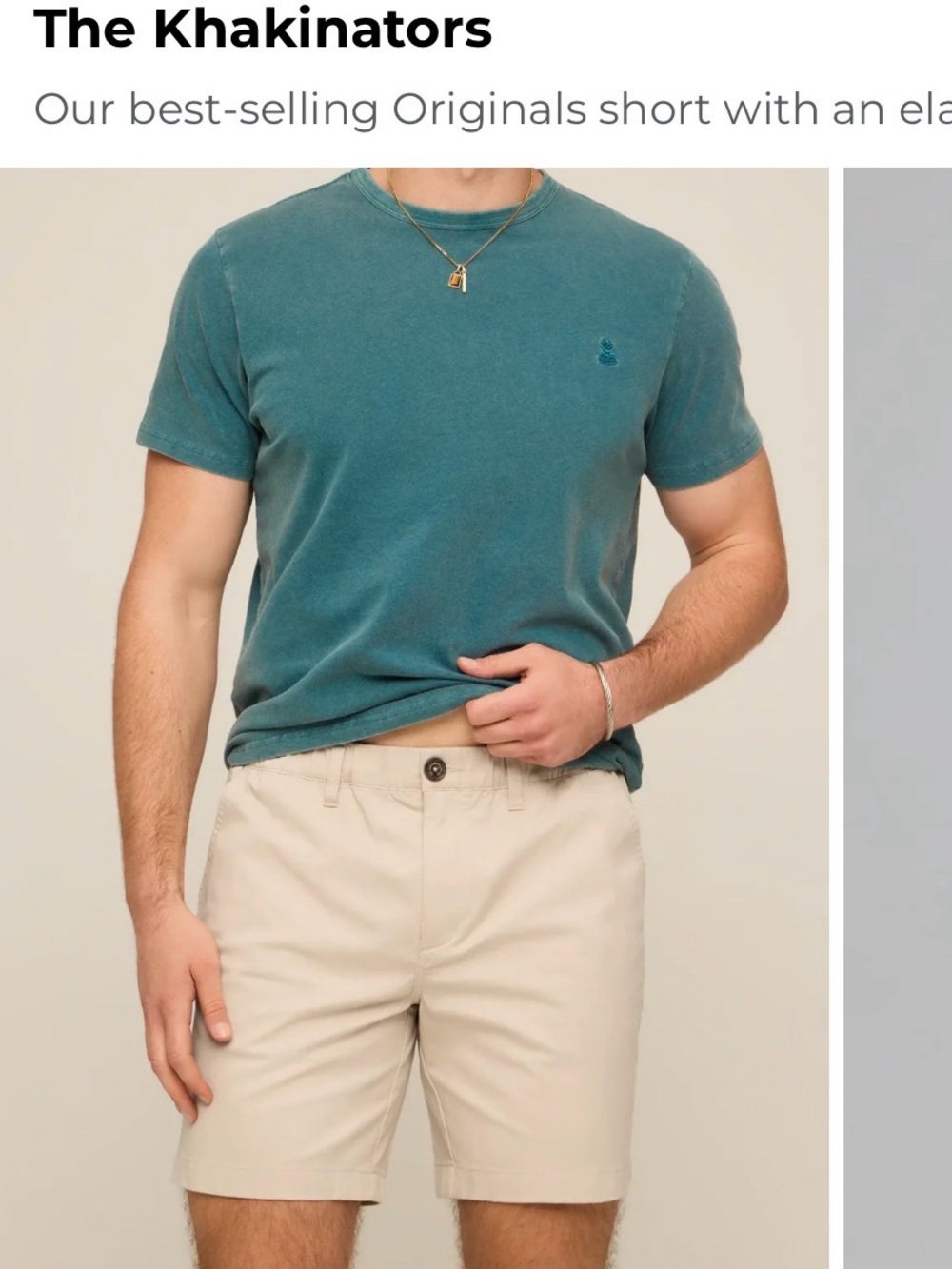 Chubbies The Khalinators 7.0” Originals Stretch Twill Khaki Shorts